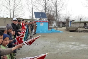 Su ihtiyacı olan bir soydaş köye daha su kuyusu ve çeşme hediye edildi