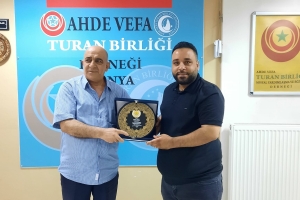 Ahde Vefa Turan Birliği Derneğinin bugün yine değerli misafirleri vardı
