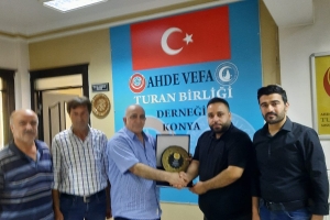 Ahde Vefa Turan Birliği Derneğinin bugün yine değerli misafirleri vardı