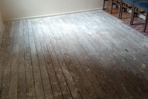 Ev buz gibi. Halı yok, Perde yok. Dolap boş...