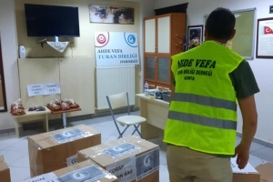 Aydıncık'a yardım malzemesi hazır