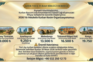 2026 Yılı Kurban Organizasyonu
