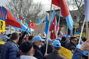 Konya'da Ukrayna ve Kırım da devam eden Rusya işgali protesto edildi.
