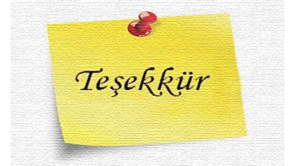 TEŞEKKÜR.